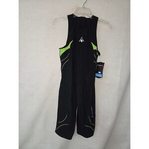 Aqua Sphere Energize Speed Suit Triathlon Swim Black Green Dynamix Size 34 New